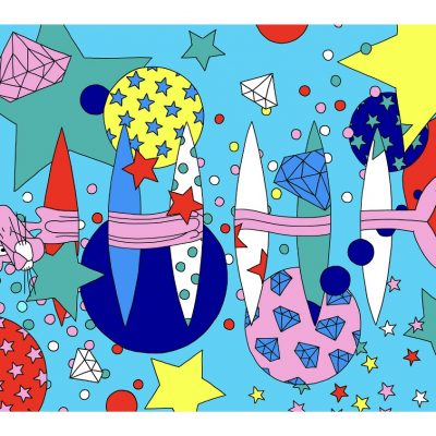 LIVE AUCTION PRIZE – Contemporary Artwork — “In Search of New Planet (Flourescent)” by Olga Lomaka