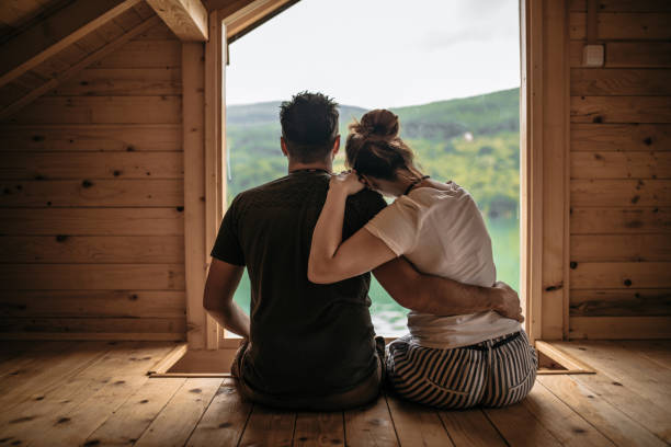 Winter Four Night Midweek Log Cabin Escape for Two at Wall Eden Farm