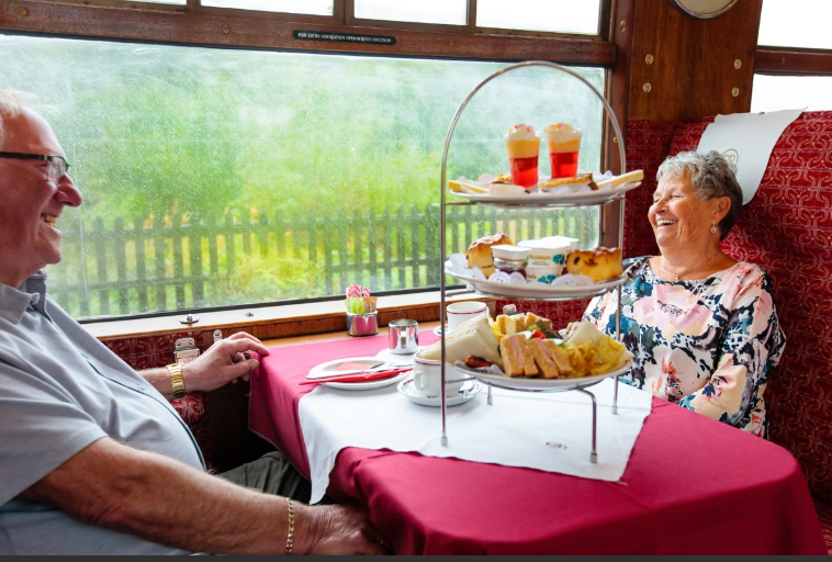 Embsay & Bolton Abbey Railway Steam Train with Afternoon Tea for Two