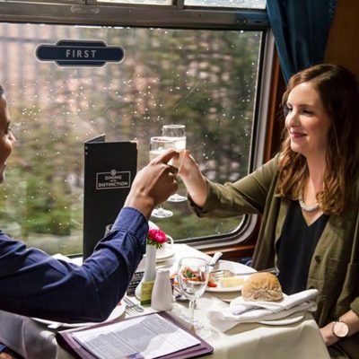 Northern Belle Luxury Train Day Trip with Visit and Tour, Brunch and Dinner for Two
