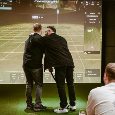 Golf Simulator Session with Drinks for Two