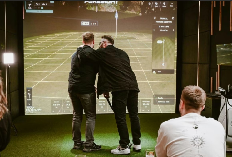 Golf Simulator Session with Drinks for Two
