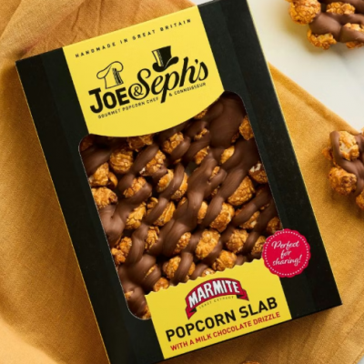 Joe & Sephs Marmite Popcorn Slab