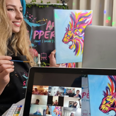 Live Virtual Painting Experience at Home with Art Sippers