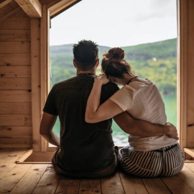 Winter Four Night Midweek Log Cabin Escape for Two at Wall Eden Farm
