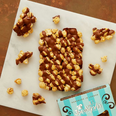 Joe & Sephs Milk Chocolate Popcorn Slab