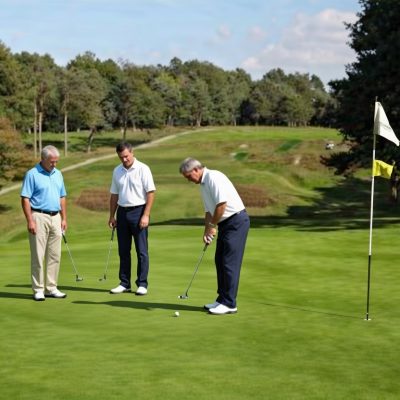 Four Ball at the Addington Golf Club, Surrey