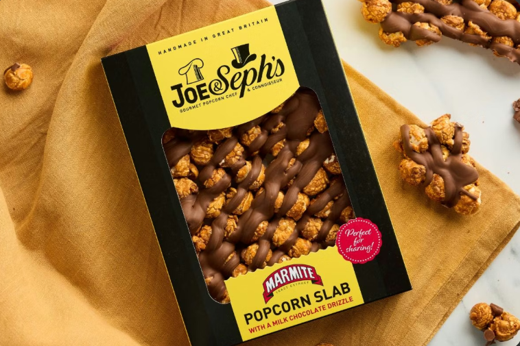 Joe & Sephs Marmite Popcorn Slab