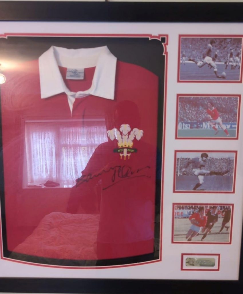 Signed Wales Rugby shirt from Barry John